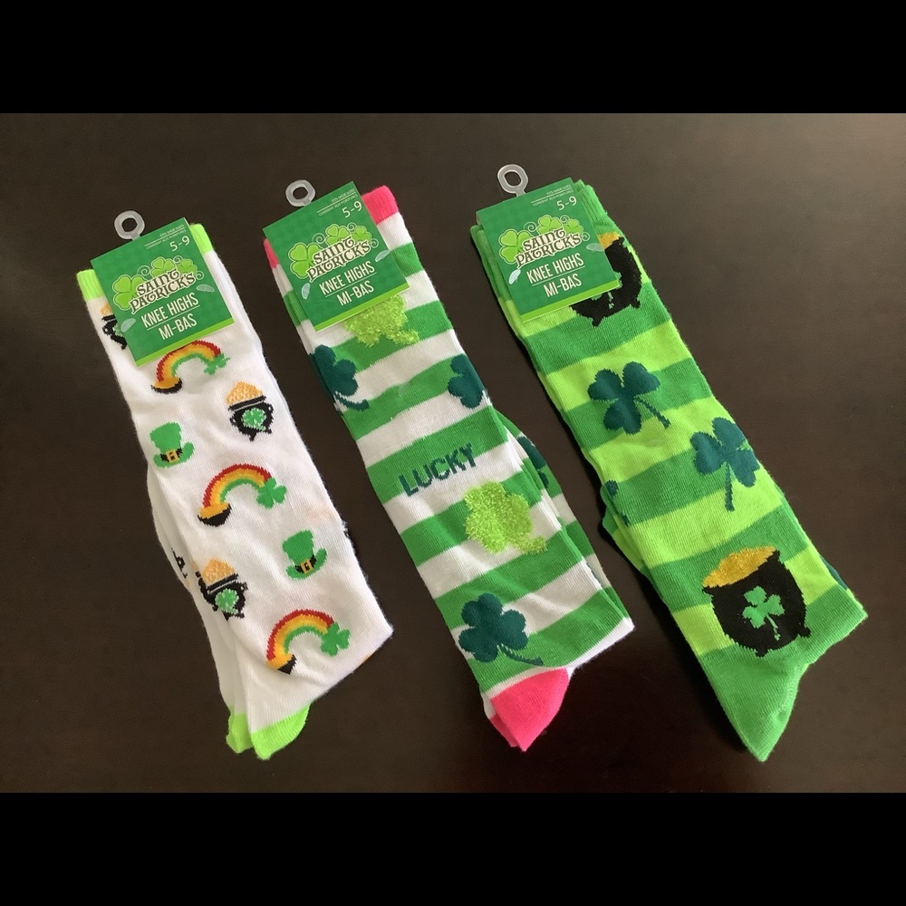 3 Pairs of Women's Knee High Socks